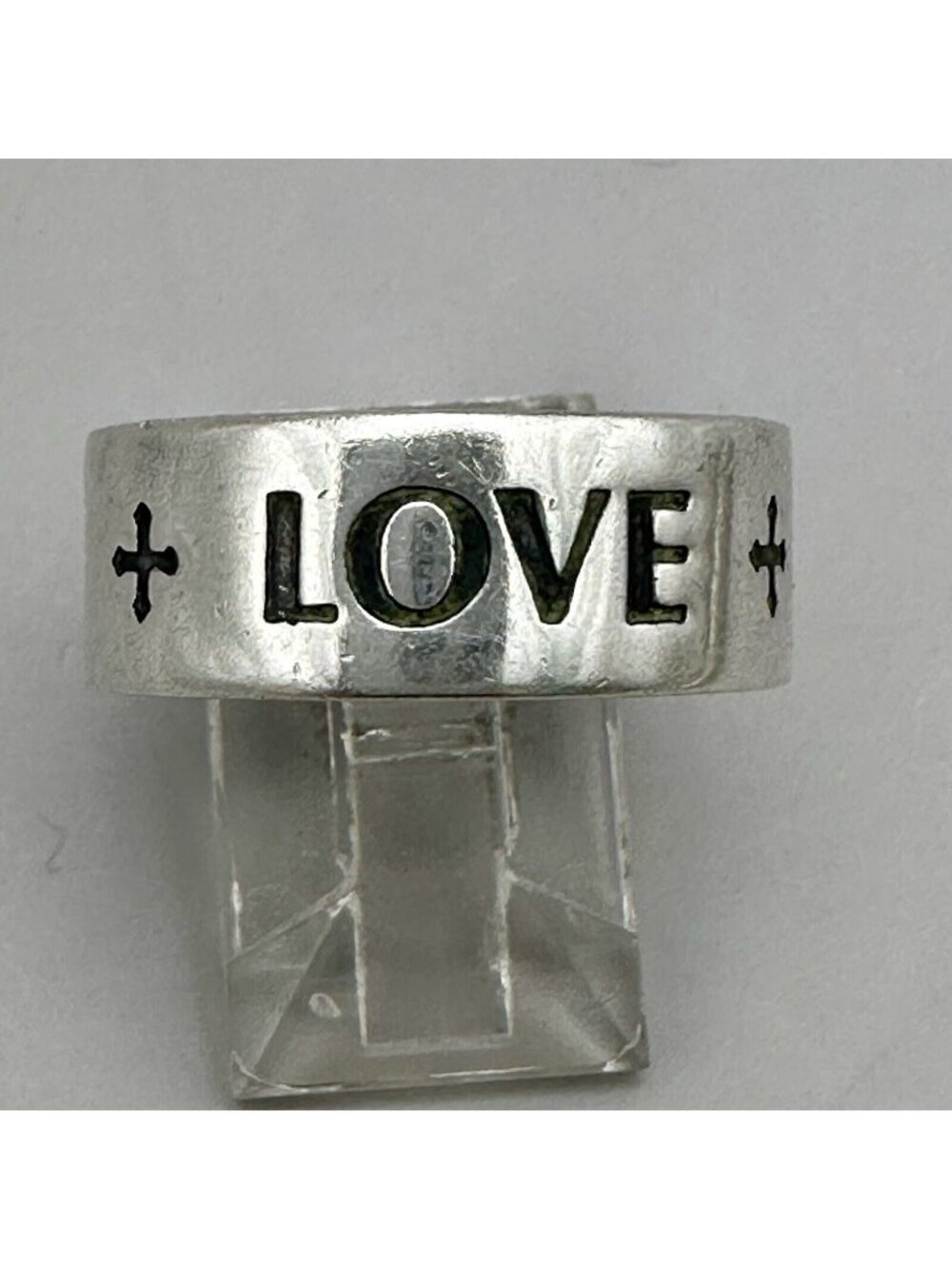 Faith + Hope + Love Band Ring Retired James Avery 925 Sterling Silver Size 7